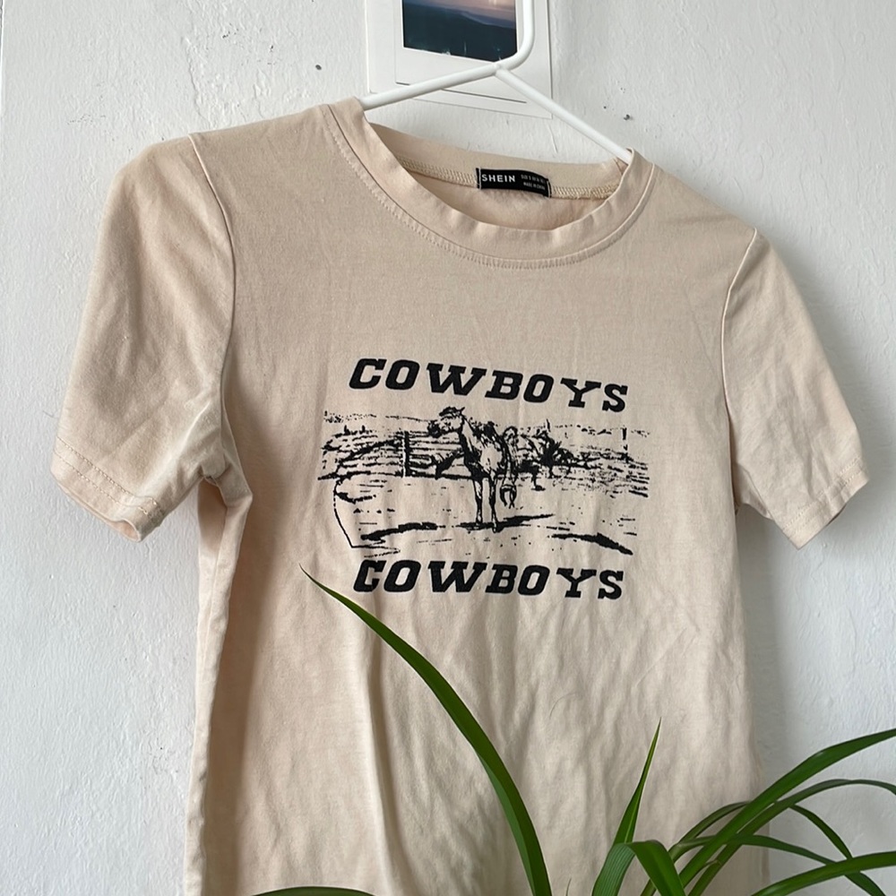 “Cowboys” tee from Shein! Super cute, size small. Barely worn.